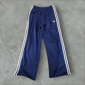 adidas Navy Joggers with White Accents